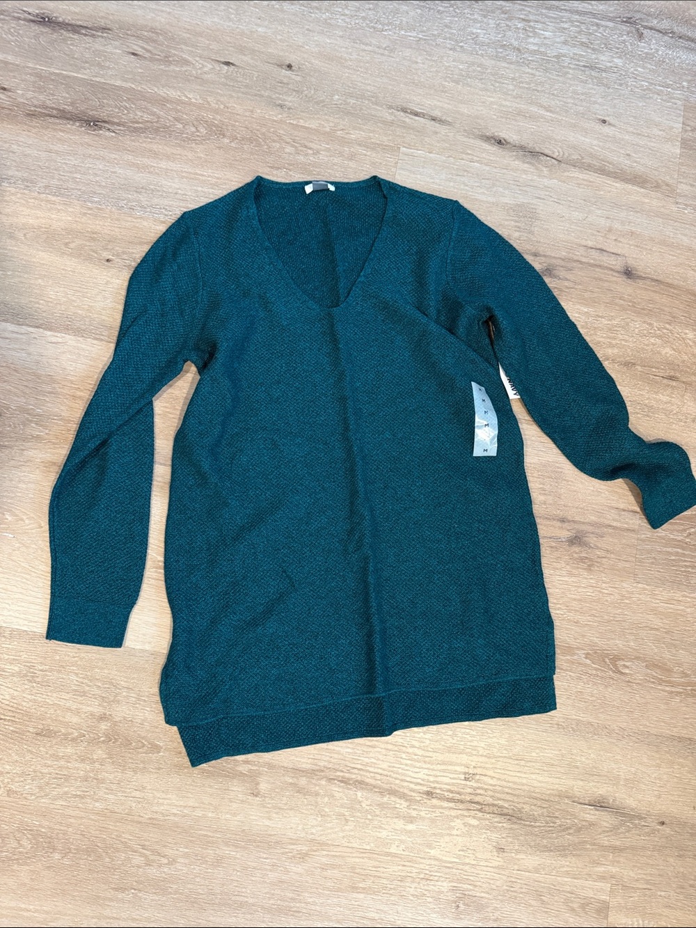 Old Navy Women's V-Neck Sweater Tunic - Teal Green